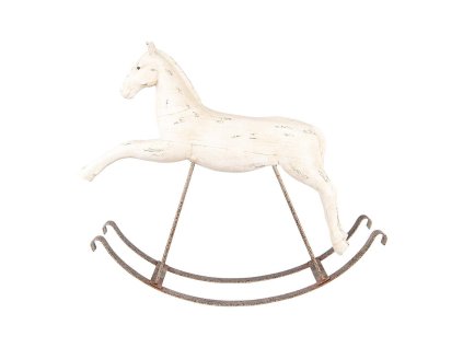 Dekorativní figurka houpacího koníka Clayre & Eef 5PR0176 61x15x51 cm