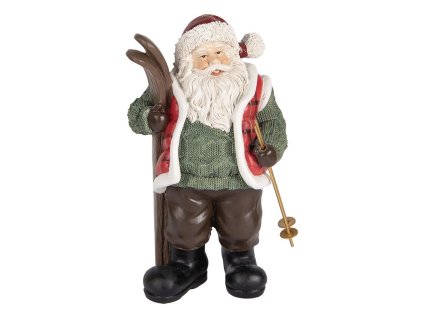 Dekorativní figurka Santa Clause Clayre & Eef 6PR5524 15x11x25 cm