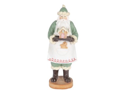 Dekorativní figurka Santa Clause Clayre & Eef 6PR5528 11x11x30 cm