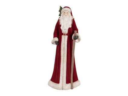 Dekorativní figurka Santa Clause Clayre & Eef 6PR5539 16x15x37 cm