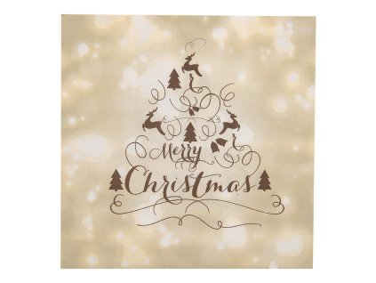 Papírové ubrousky CHRISTMAS (20 kusů v balení) Clayre & Eef 73084 33x33 cm