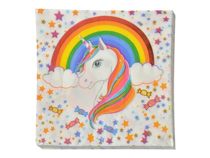 Papírové ubrousky UNICORN (20 kusů v balení) Clayre & Eef 73078 33x33 cm