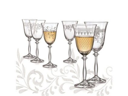 Kalíšky Royal 250 ml - 6 druhů dekorů v saděKalíšky Royal 250 ml - 6 druhů dekorů v sadě
