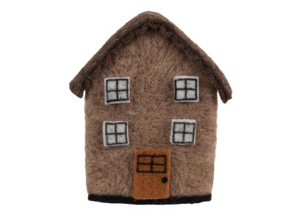 Dekorativní filcový domeček Clayre & Eef 66297 12x7x14 cm