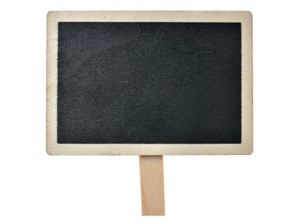 Dřevěná mini tabulka s klipem Clayre & Eef 65647 8x2x8 cm