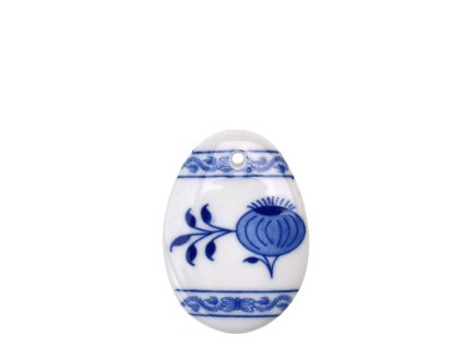 Velikonoční ozdoba - vajíčko ploché závěsné 5,5 x 3,9 cm