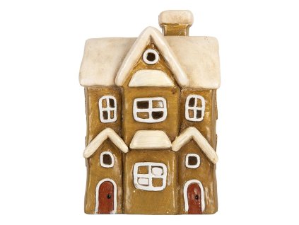 Dekorativní domeček na čajovou svíčku Clayre & Eef 6MG0123 23x15x33 cm
