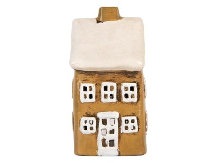 Dekorativní domeček na čajovou svíčku Clayre & Eef 6CE2183 8x7x15 cm