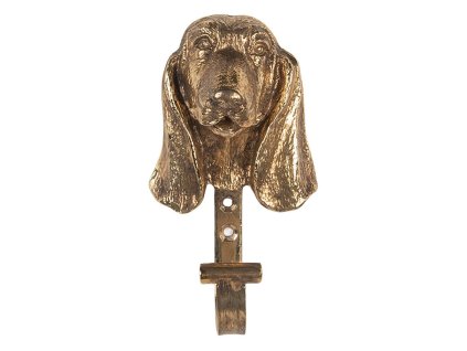 Nástěnný kovový háček DOG Clayre & Eef 6Y5890 7x5x13 cm