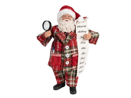 Dekorativní figurka Santa Clause Clayre & Eef 65586 16x10x27 cm