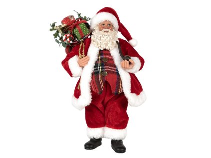 Dekorativní figurka Santa Clause Clayre & Eef 65596 16x10x27 cm