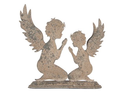Dekorativní figurka dvou andělů Clayre & Eef 6Y5813 33x8x32 cm