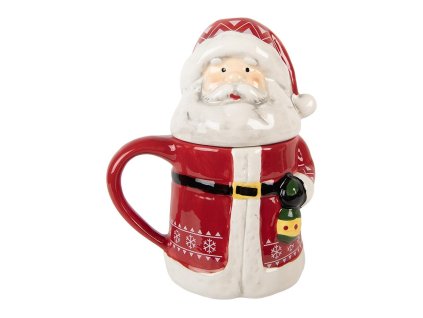 Keramický hrnek SANTA CLAUS Clayre & Eef 6CEMU0196 15x10x19 cm / 450 ml