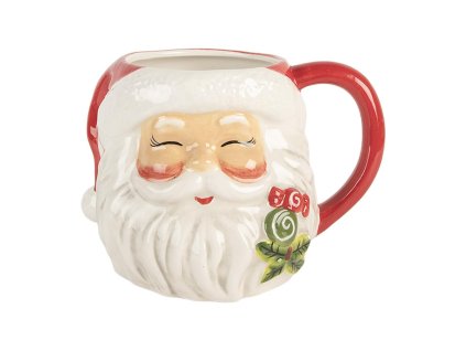Keramický hrnek SANTA CLAUS Clayre & Eef 6CEMU0197 16x12x11 cm / 550 ml