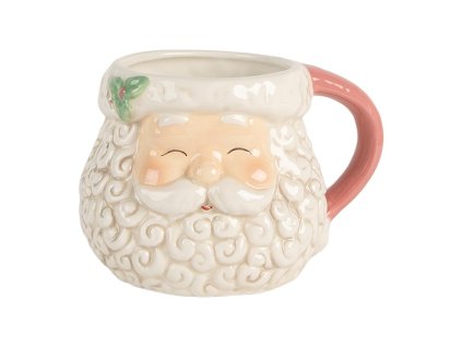 Keramický hrnek SANTA CLAUS Clayre & Eef 6CEMU0201P 16x11x10 cm / 550 ml