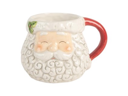 Keramický hrnek SANTA CLAUS Clayre & Eef 6CEMU0201R 16x11x10 cm / 550 ml