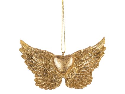 Vánoční ozdoba WINGS Clayre & Eef 6PR5640 10x2x7 cm