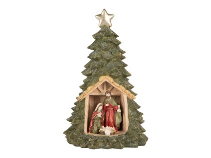 Vánoční dekorace s LED osvětlením CHRISTMAS TREE Clayre & Eef 6PR5404 Ø 15x24 cm