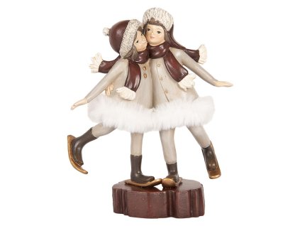 Dekorativní figurka děvčátek Clayre & Eef 6PR5405 15x7x18 cm