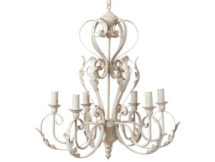 Kovový lustr Clayre & Eef 5LMP219 Ø 65*68 cm 6x E14/25W