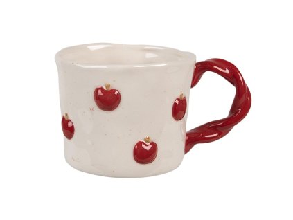 Keramický hrnek APPLES Clayre & Eef 6CEMU0150 13x9x7 cm / 200 ml