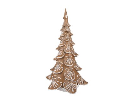 Dekorativní perníkový stromek s LED osvětlením Clayre & Eef 6PR3905GG 26x23x42 cm