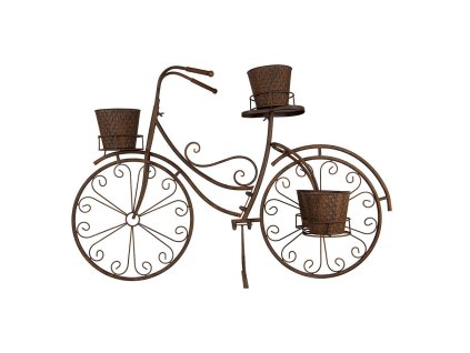 Kovový stojan na rostliny BICYCLE Clayre & Eef 5Y1266 107x35x70 cm