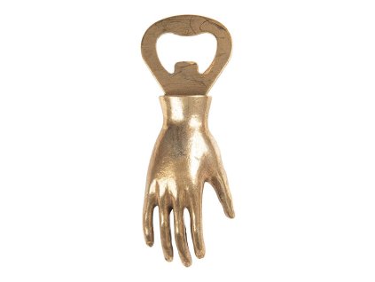Kovový otvírák na lahve HAND Clayre & Eef 6Y5888 11x3x4 cm