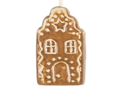 Dekorativní perníková chaloupka Clayre & Eef 6CE2338 4x4x6 cm