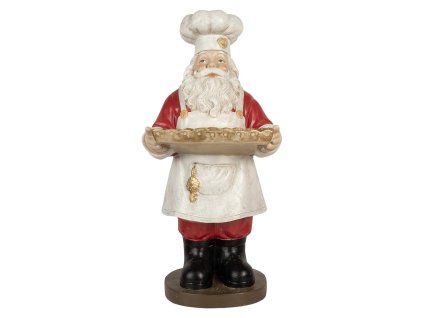 Dekorativní figurka Santa Clause Clayre & Eef 5PR0183 40x39x81 cm