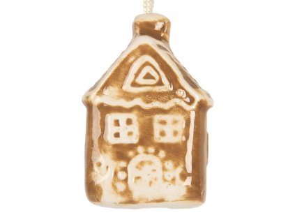 Dekorativní perníková chaloupka Clayre & Eef 6CE2342 4x4x7 cm