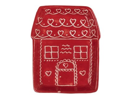 Keramický dezertní talíř HOUSE Clayre & Eef 6CE2345 15x19x3 cm