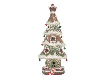 Dekorativní vánoční stromek s LED osvětlením Clayre & Eef 6PR5828 15x12x36 cm / 3xAAA