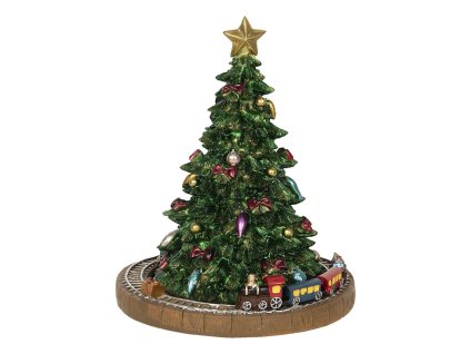 Music box CHRISTMAS TREE Clayre & Eef 6PR2845 Ø 15*18 cm