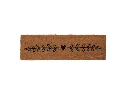 Kokosová rohožka HEARTS Clayre & Eef MC277 75x22 cm