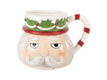 Keramický hrnek NUTCRACKER Clayre & Eef 6CEMU0202 15x12x11 cm / 550 ml