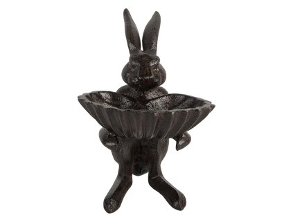 Kovové krmítko nebo pítko pro ptáčky RABBIT Clayre & Eef 6Y5740 16x13x19 cm