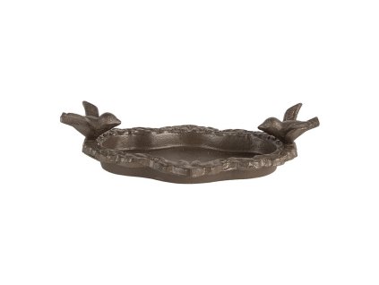 Kovové krmítko nebo pítko pro ptáčky Clayre & Eef 6Y5743 24x13x6 cm