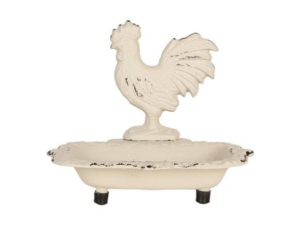 Kovová mýdlenka ROOSTER Clayre & Eef 6Y5747 16x12x14 cm