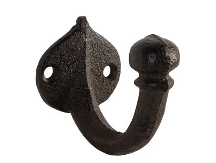 Nástěnný kovový háček Clayre & Eef 6Y5767 4x7x6 cm