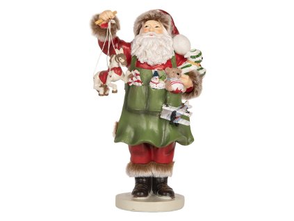 Dekorativní figurka Santa Clause Clayre & Eef 6PR5748 13x9x23 cm