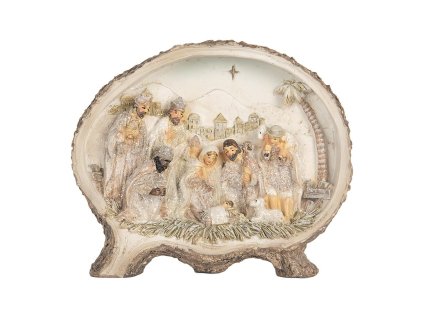 Dekorativní figurka betlémské scény Clayre & Eef 6PR5919 18x4x15 cm