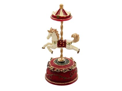 Music box CAROUSEL Clayre & Eef 6PR4734 Ø 9*21 cm