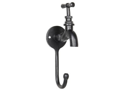 Kovový háček WATER TAP Clayre & Eef 6Y3323 9*5*19 cm