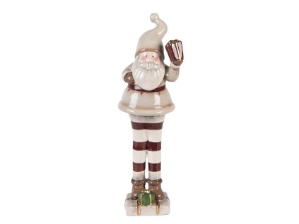 Dekorativní figurka Santa Clause Clayre & Eef 6CE2251 8x7x23 cm