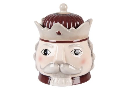 Keramická dóza NUTCRACKER Clayre & Eef 6CE2257 Ø 16x19 cm