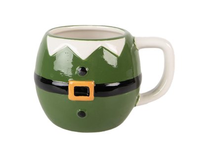 Keramický hrnek SANTA CLAUS Clayre & Eef 6CEMU0217 14x11x9 cm / 450 ml