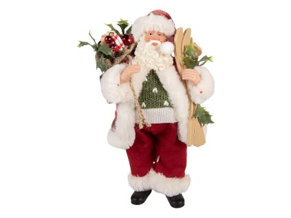 Dekorativní figurka Santa Clause Clayre & Eef 66356 16x13x27 cm