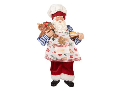 Dekorativní figurka Santa Clause Clayre & Eef 66359 15x10x26 cm