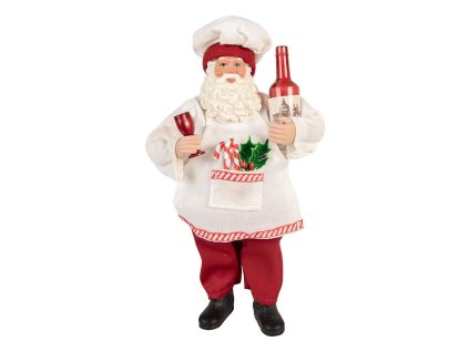 Dekorativní figurka Santa Clause Clayre & Eef 66361 15x10x27 cm